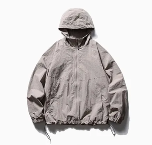 Chaqueta cortavientos de invierno con estilo para hombre, chaqueta cortavientos con cremallera fina a prueba de viento cálida sólida a la moda personalizada - Product Image 1