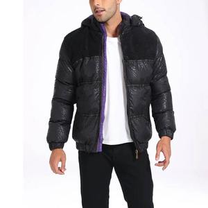Veste matelassée coupe-vent respirante pour homme, taille plus, automne, décontractée, tricotée, couleur personnalisée, streetwear - Product Image 5