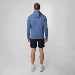 Sweat-shirts à capuche à col zippé 1/4, à manches longues, unis, teints en pièce, avec impression de logo personnalisé, pour hommes, pour le sport et le golf - Product Image 3