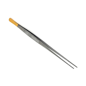Fórceps de tejido de tracción de aguja Debakey, puntas rectas de 1,5mm, inserto TC, mango dentado plano, fórceps Debakey de acero metálico de 6 pulgadas - Product Image 5