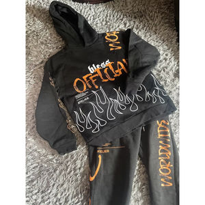 2024, venta al por mayor, sudaderas con capucha y sudaderas para hombre, chándales de algodón, conjuntos de Jogger de gran tamaño, ropa de calle, chándal de Hip hop XL Fitness - Product Image 5