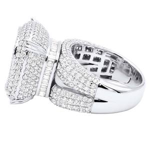 Anillo de Hip Hop de diamantes de múltiples formas de Plata de Ley 925 para joyería de moda para hombres - Product Image 2