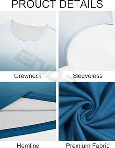 Haute qualité lourd lavage Cropp gilet personnalisé recadrée Boxy Fit sans manches débardeur t-shirts - Product Image 5