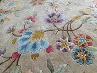 Tapis de haute qualité, livraison rapide, tapis indotibétain floral exquis, tissé à la main en laine de Nouvelle-Zélande, chef-d'œuvre artisanal