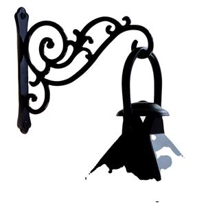 Crochet mural en métal noir cintre de plante droit pour Pots mangeoires d'oiseaux jardinières lanternes support suspendu tentures murales - Product Image 3