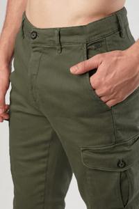 Offre Spéciale Pantalons de survêtement de sport décontractés pour hommes Pantalon Cargo en coton à coupe ample avec impression personnalisée Joggers de lavage en détresse pour la course - Product Image 4