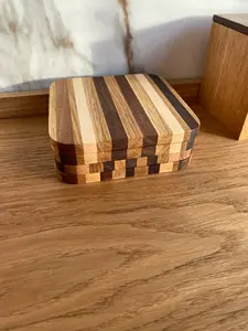 Handcrafted Wooden Walnut <b>Coaster</b> Set Decorative <b>Drink</b> <b>Coasters</b> for Home Decor Unique Wood <b>Coasters</b> Table Protection - Product Image 5