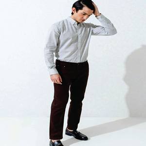 เสื้อเชิ้ตแขนสั้นลำลองทรงเข้ารูปสำหรับผู้ชาย ผ้าฝ้ายฟลานเนล 100% กระดุมเขาสัตว์ ใส่ได้ทุกฤดู - Product Image 1