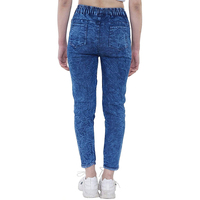 Celana Denim Overall Wanita Model Zipper dan Kancing Empat Musim, Bahan Bernapas, Skinny, Kasual