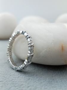 Anillo de Compromiso y Boda para Mujer con Diamante Cultivado en Laboratorio de 1 Quilate, Corte VVS, Chapado en Oro de 14k/18k, con Diamantes Incrustados de Moda, Certificado IGI - Product Image 4