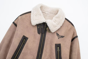 Zatrhmbmbm แจ็คเก็ตผู้หญิง, 2026แฟชั่นใหม่เข็มขัดลำลองเสื้อโค้ทบุนวมหลวมแจ๊กเก็ตอบอุ่นหรูหรา ODM ขนแกะ - Product Image 4