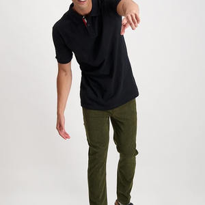 เสื้อแขนสั้นของผู้ชายเสื้อ2025ผ้า100% ถักพิมพ์ลายไม่ยับ - Product Image 2