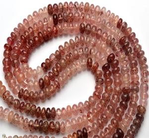 Vente chaude Fraise Quartz Rose Perles De Pierres Précieuses Pierre En Vrac pour DIY Collier Bracelet pour L'artisanat - Product Image 3