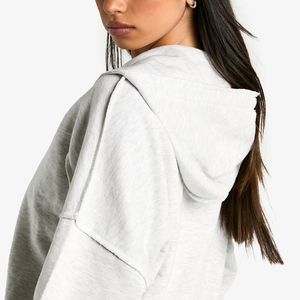 Sudadera con Capucha para Mujer, Diseño Transpirable y Cómodo, Cierre de Cremallera, Tejido Grueso para Invierno, Precio al por Mayor, Diseño OEM - Product Image 5