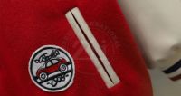 Chaquetas de Invierno Personalizadas al por Mayor para Equipos de Béisbol de Secundaria, Bordado Chenille, Número Cosido, Piel de Vaca, Tallas Grandes