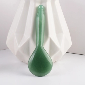 Cuillère Gua Sha en Aventurine Verte, Bâtonnets de Réflexologie Faciale, Stylo de Massage des <span class=keywords><strong>Yeux</strong></span> <span class=keywords><strong>pour</strong></span> le <span class=keywords><strong>Yoga</strong></span> <span class=keywords><strong>du</strong></span> <span class=keywords><strong>Visage</strong></span> - Product Image 3
