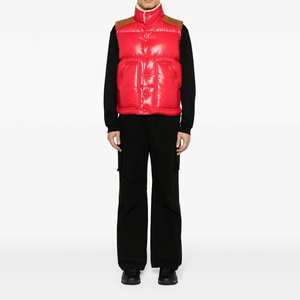 Vestes matelassées décontractées en toile pour hommes, écologiques, coupe-vent, pour l'hiver, avec logo personnalisé, vente en gros - Product Image 2