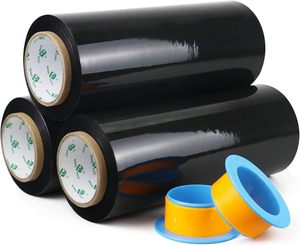 Stretch <b>Wrap</b> Mini Roll <b>Clear</b> Heavy Plastic High Gloss Reinforced Grade 1.57in*650ft Office Packaging Bounding Storing Pallet - Product Image 2