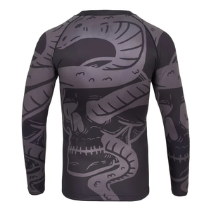 Brand New Custom Made Design Sublimation Custom Logo Printed MMA BJJ GI Rash Guard Grappling Full Sleeve Shirt - Product Image 2