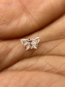 0.42เพชรรูปผีเสื้อสำหรับปลูกในห้องปฏิบัติการสำหรับการทำจี้และเครื่องประดับเป็นของขวัญสำหรับผู้หญิง - Product Image 6