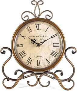 Nautical <b>Wall</b> <b>Clock</b> Vintage Maritime Brass Ship Wheel Design Home Decor - Product Image 3