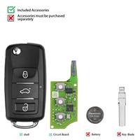 Xhorse XEB510EN Super Remote Key B5 Flip 3 Button Built-in XT27B Super Chip English