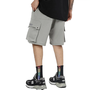 Pantalones cortos de moda, ropa deportiva de tendencia lisa, ropa de gimnasio, pantalones cortos deportivos de verano de poliéster para correr, ropa de calle, pantalones cortos de baloncesto - Product Image 4