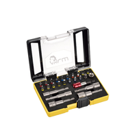 Outils à main MRM OEM, embouts hexagonaux à percussion chromés en acier S2, jeu de douilles à embouts pour visseuse, avec étui rigide, Taïwan