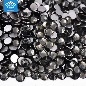 Blinginbox P03 Black <span class=keywords><strong>Diamond</strong></span> 1440 piezas Flat Back <span class=keywords><strong>Crystal</strong></span> Rhinestones Gemas redondas para arte de uñas y accesorios artesanales - Product Image 1