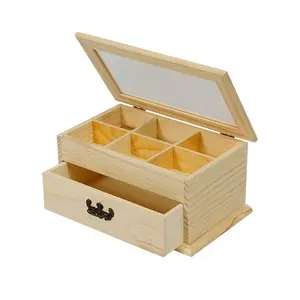 Caja de embalaje de joyería de madera hecha a mano de diseñador Fabricante Nuevo diseño Caja de joyería de madera hecha a mano