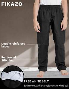 Niños BJJ Gi ligero preencogido 350gsm perla tejido brasileño Jiu Jitsu uniforme con cinturón logotipo personalizado artes marciales Kimono - Product Image 4