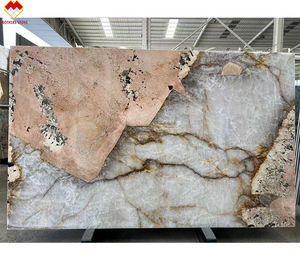Piedra translúcida cuarcita brasileña cristal grande Pandora Patagonia losa de mármol blanco para pared Interior <span class=keywords><strong>libro</strong></span> partido diseño - Product Image 3