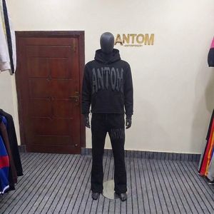 Conjunto Deportivo de Invierno para Hombre, Personalizado, Grueso, 100% Algodón, con Forro Polar, Traje Deportivo con Logotipo Personalizado - Product Image 4