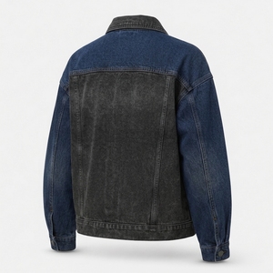 Chaqueta Vaquera Personalizada para Mujer, Prenda Exterior de Moda, Chaqueta Vaquera con Material de Mezclilla Lavada, Tacto Suave, Costuras Duraderas y - Product Image 2
