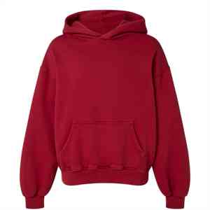 Sweat à capuche d'hiver pour hommes 100% coton coupe régulière épaule Boxy poche polaire Streetwear pull respirant Service OEM - Product Image 1
