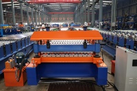 Máquina Automática Modelo 1064 para Formar Rollos de Tejas Corrugadas, Máquina para Fabricar Láminas Metálicas Onduladas