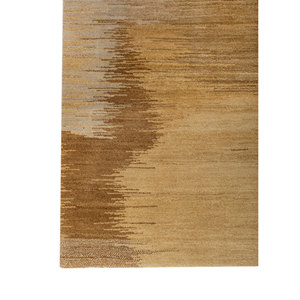 Alfombras de Lana Anudadas a Mano Kavi Gold - Colección Afterglow, Diseño Abstracto Grande para Adolescentes, para Sala de Estar, Dormitorio, Pasillo - EPRM-07 - Product Image 4