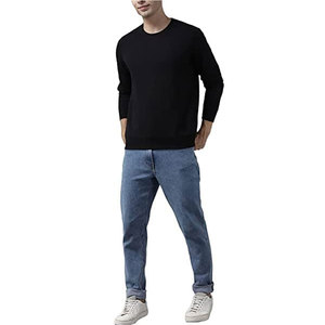 2023 nuevo diseño 100% Jersey de algodón logotipo personalizado bordado Color sólido hombres sudadera de invierno con técnicas de teñido liso OEM - Product Image 4