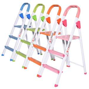 Modern Designed Home and Warehouse Use Metal <b>Step</b> Ladder Colorful Iron and Household Ladder <b>Stools</b> RCM-684 - Product Image 5