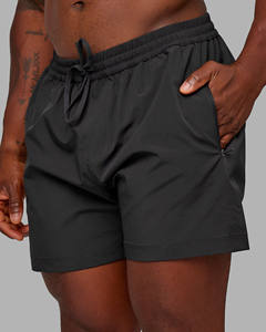 Pantalones cortos grises transpirables de ajuste relajado de alta calidad para hombre, pantalones cortos de calle de estilo informal para hombre, precio al por mayor - Product Image 3