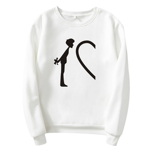 Ensemble de t-shirts pour couple, logo personnalisé, sweat-shirt à capuche à manches longues pour homme, couleur unie, coupe classique, hiver, polyester/coton - Product Image 4