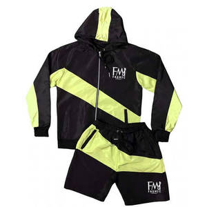 Relaxed Fit Breathable Waterproof Training Two Piece Sets With Customize Design <b>Windbreaker</b> Jogging Sets For Men's - Product Image 1
