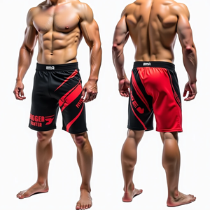 Pantalones cortos de lucha MMA con estampado personalizado para hombre No Gi BJJ pantalones cortos sublimados al por mayor MMA Wear Jiu Jitsu Kimono duradero - Product Image 4