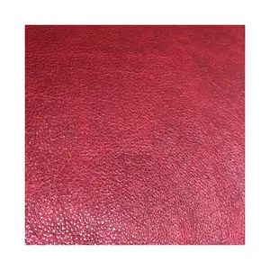 Top Italian Quality Cow Leather Color Cherry Calf Hide Genuine Leather for Upholstery and Home Decor