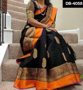 Vêtements ethniques tendance Khadi, vêtements de mariage en coton imprimé, sarouel avec Blouse fantaisie, pièces pour occasions spatiales, vêtements de travail de tissage - Product Image 5