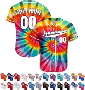 Uniformes de Equipo Sublimados Personalizados, Jersey de Béisbol, Conjuntos de Baloncesto, Secado Rápido, Reversible, Camiseta con Cuello en V y Botones - Product Image 6