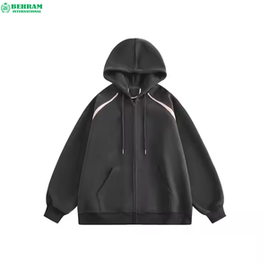 Sudadera con Capucha Personalizada con Logotipo Estampado, Unisex, Felpa Francesa Gruesa, Cierre de Cremallera, Estilo Clásico, Pedrería, Servicio OEM, 100% - Product Image 4