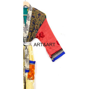 ชุดกิโมโนผ้าไหมลายดอกไม้แบบวินเทจของผู้หญิงชุดนอนลูกไม้ใส่สบายสำหรับปาร์ตี้ชายหาดฤดูใบไม้ผลิเซ็กซี่ - Product Image 4