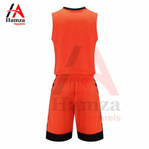 2025 nouveauté uniforme de basket-ball professionnel 180 GSM Polyester tissu respirant séchage rapide couleur Orange grande taille Option - Product Image 2