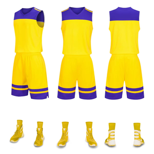 ชุดกีฬาบาสเก็ตบอลชุดบาสเก็ตบอลใหม่พิมพ์โลโก้ตามสั่งสไตล์ล่าสุด - Product Image 6